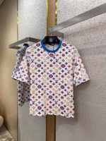LV Louis Vuitton Collar Chain All-Over Print Short-Sleeve T-Shirt - Image 8