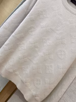 LV Louis Vuitton Embossed Crew Neck Pullover - Image 9