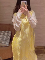 LV Macaron cream colorway Summer collection classic Monogram printed dress - Image 10