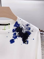 LV Starry Sky Gradient Splatter Print Oversized Loose-Fit Short-Sleeve T-Shirt - Image 6