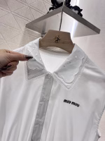 MiuMiu 2025 Lace Collar Camisole Dress - Image 2