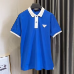 Prada 2022 new color-blocking spliced polo shirt - Image 2