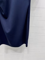 Prada 2025 Early Autumn New Metal Logo Short-Sleeve Fitted-Waist Dress - Image 7