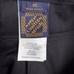 LV Louis Vuitton Wool Gradient Button Trousers - Image 3