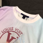 LV macaron color tie-dye gradient versatile T-shirt - Image 3