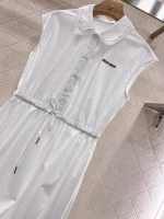 MiuMiu 2025 Lace Collar Camisole Dress - Image 3