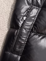 MONCLER Classic Short Down Jacket with Three-Color Webbing - Image 3