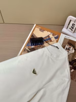 Prada 2025 Spring/Summer New Product: Short-Sleeve T-Shirt with Enamel-Filled Metal Triangle Logo - Image 3