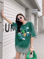 LV (Louis Vuitton) vintage distressed washed Nigo collaboration duck pattern couple T-shirts - Image 4