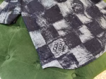 LV Louis Vuitton Salt Print Denim Short-Sleeve Shirt - Image 3