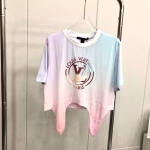 LV macaron color tie-dye gradient versatile T-shirt