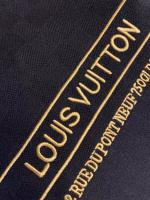 LV Louis Vuitton Classic Cotton Jacquard Checkerboard Embroidered T-Shirt - Image 4