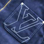LV Louis Vuitton 2024 New Winter Denim Workwear Jacket Coat - Image 5