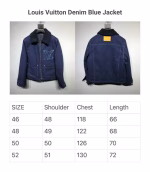 LV Louis Vuitton 2024 New Winter Denim Workwear Jacket Coat - Image 11