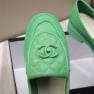 Chanel Cc Nib Turnlock Moccasins Flat Loafers Green - Image 2