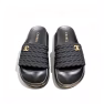 Chanel Braided Slides Black