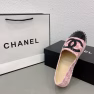 Chanel Tweed Patent Cc Espadrilles Slip On Pink Black - Image 5