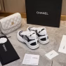 Chanel Cruise Sock Sneakers White Black - Image 2