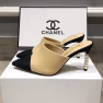 Chanel Mules Grosgrain Beige - Image 2