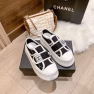 Chanel White Cc Cap Toe Slipon Sneaker Black - Image 5