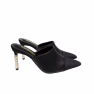 Chanel Mules Grosgrain Black
