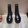 Chanel Cc Lace Up Boot Black - Image 2