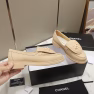Chanel Cc Nib Turnlock Moccasins Flat Loafers Light Yellow - Image 3