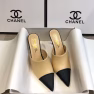 Chanel Mules Grosgrain Beige - Image 3