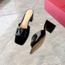 Valentino Vlogo Signature Slide Sandal Black - Image 4