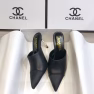 Chanel Mules Grosgrain Black - Image 5