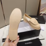 Chanel Cc Nib Turnlock Moccasins Flat Loafers Light Yellow - Image 4