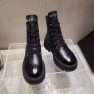Chanel Cc Lace Up Boot Black - Image 6