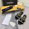Chanel Mule Slippers Pearl Tweed Black - Image 5