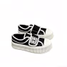 Chanel White Cc Cap Toe Slipon Sneaker Black