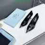 Prada Brushed Leather Pumps Black - Image 3