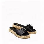 Valentino Garavani Vlogo Signature Slide Sandals Black