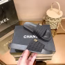 Chanel Braided Slides Black - Image 3