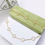 VCA Transparent Crystal Alhambra Bracelets, 5 Motifs
