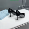 Prada Brushed Leather Pumps Black - Image 8
