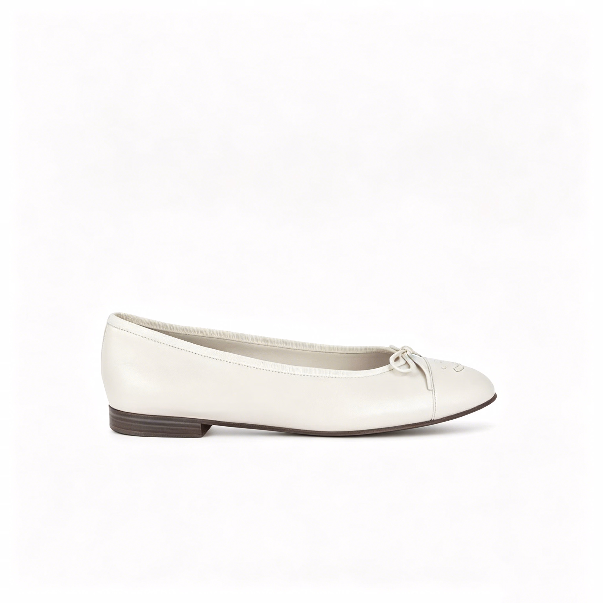 图片处理需求 (13) Chanel Classic Women’S Ballet White Sandals - Image 1