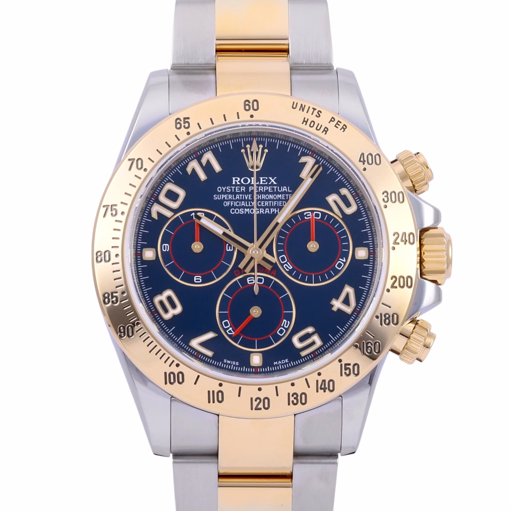 10001 Rolex Daytona Series Men's Gold Automatic Watch with Blue Dial 116503 Blue 40mm - Image 1